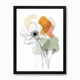 Abstract Flowers 25 Art Print