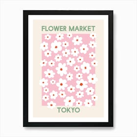 Flower Market Tokyo Art Print