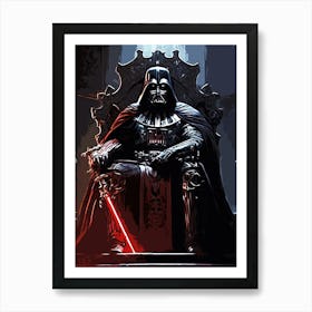 Darth Vader Star Wars movie 1 Art Print