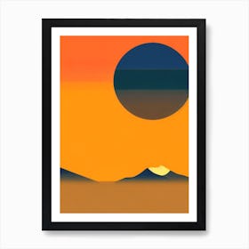 Andasibe Retro Two Tone Art Print