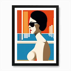 The Hamptons New York, Usa, Bold Outlines 4 Art Print