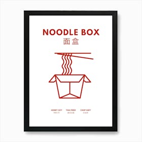 Noodle Box Kitchen Illustration Art Print