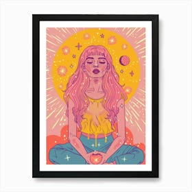 Yogi Girl Art Print