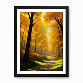 Path Through The Forest 10 Art Print