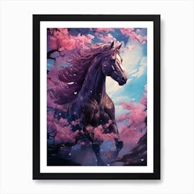 Horse A Purple Sky Art Print