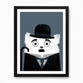 Cat Chaplin Art Print