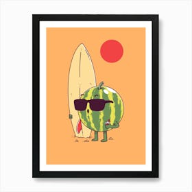 Watermelon Surf Affiche