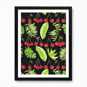 Cherry And Tropical Art Print