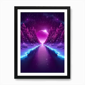 Space Landscape 1 Art Print