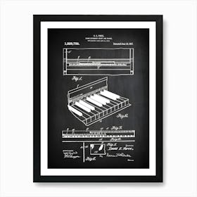 Piano Keyboard Chart Patent, Piano Teacher Gift, Pianist Gift, Piano Print, Piano Decor, Keyboard, Piano Art, Piano Chart, Music Room, Mp7351 Art Print