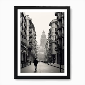 Bilbao, Spain, Black And White Analogue Photography 2 Art Print