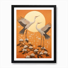 Cranes In The Sky Art Print