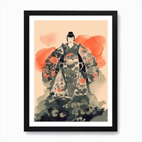 Samurai Illustration 5 Art Print