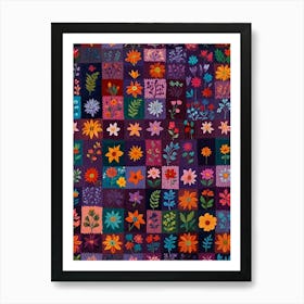 Patchwork Quilt Art Print