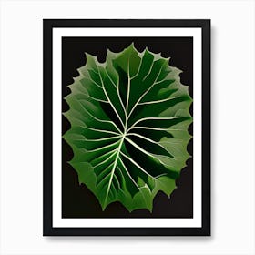 Burdock Leaf Vibrant Inspired 2 Poster