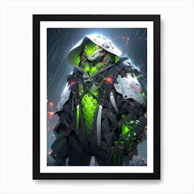 Apocalypse Snake Cybersuit Art Print