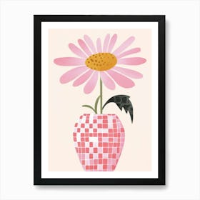 Cosmos Flower Vase 3 Art Print