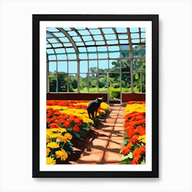 Brooklyn Botanic Garden, Cats Pop Art 1 Art Print