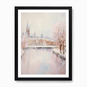 Dreamy Winter Painting Inverness United Kingdom 2 Art Print