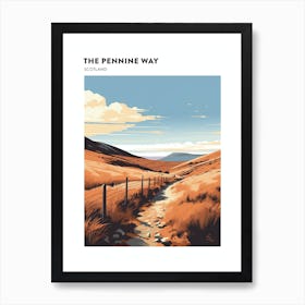 The Pennine Way Scotland 3 Hiking Trail Landscape Poster Art Print