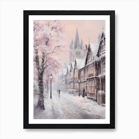 Dreamy Winter Painting Stratford Upon Avon United Kingdom 3 Art Print