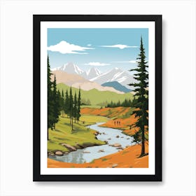 Kyrgyzstan Travel Illustration Art Print