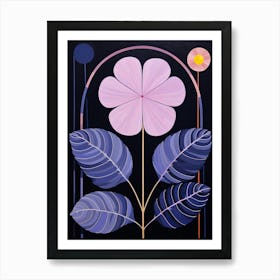 Lilac 2 Hilma Af Klint Inspired Flower Illustration Art Print