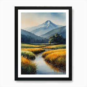 California Mountain Stream Art Print