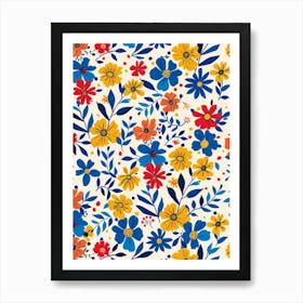 Floral Pattern 19 Art Print