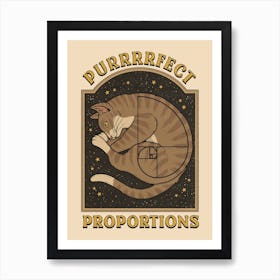 Purrfect Proportions Art Print