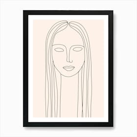 Face Of A Woman 3 Art Print