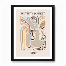 Perth Pottery Market Art Print