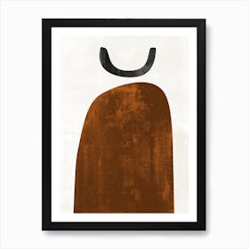 Abstraction In Rust Art Print