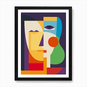 Abstract Portrait 3 Art Print