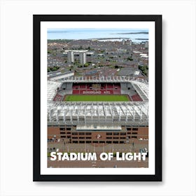 Stadium of Light, Sunderland, Stadium, Football, Art, Soccer, Wall Print, Art Print Art Print