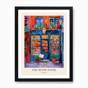 London Book Nook Bookshop 3 Poster Art Print