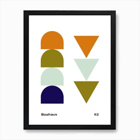 Geometric Bauhaus Poster 62 Art Print