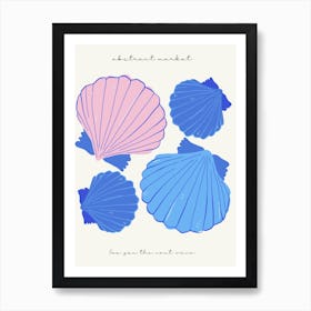 Sea Shells Ocean Collection Boho Art Print