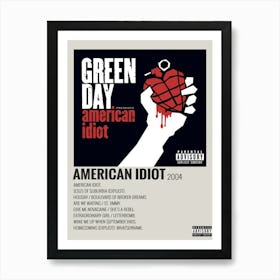 Green Day American Idiot American Idiot 2004 Poster 1 Art Print