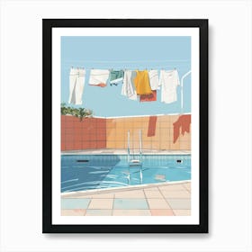 Day At The Pool Art Print