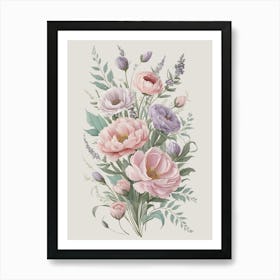 Watercolor Flowers 21 Art Print