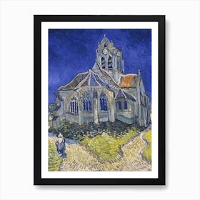 The Church At Auvers, Vincent Van Gogh Art Print