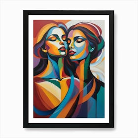 Two Women 2 Art Print