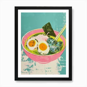 Ramen Duotone Silkscreen 3 Art Print