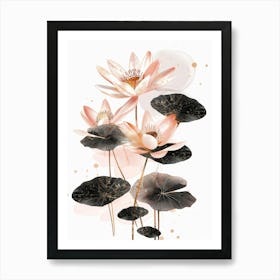 Pink Lotus 1 Art Print