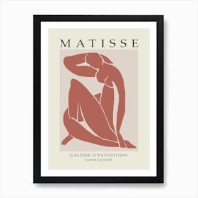 Matisse Galerie D'exposition Papier Decoupe Minimalist artwork 5 Art Print