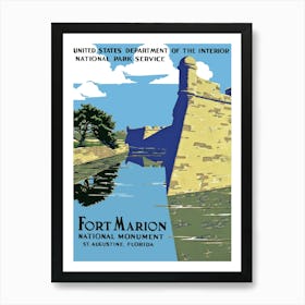 Fort Marion, St Augustine, Florida Art Print