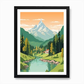 Slovenia Travel Illustration Art Print