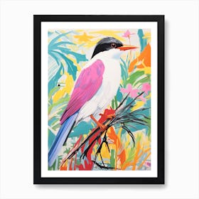 Colourful Bird Painting Common Tern 2 Art Print