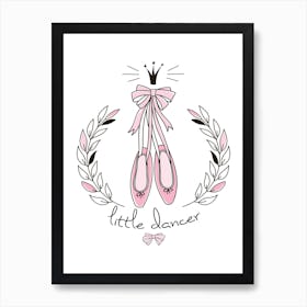 Little Dancer Ballerina Shoes Art Print